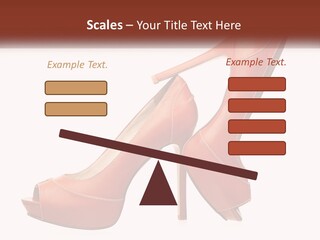 A Pair Of High Heeled Shoes With A High Heel PowerPoint Template