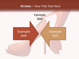 A Pair Of High Heeled Shoes With A High Heel PowerPoint Template