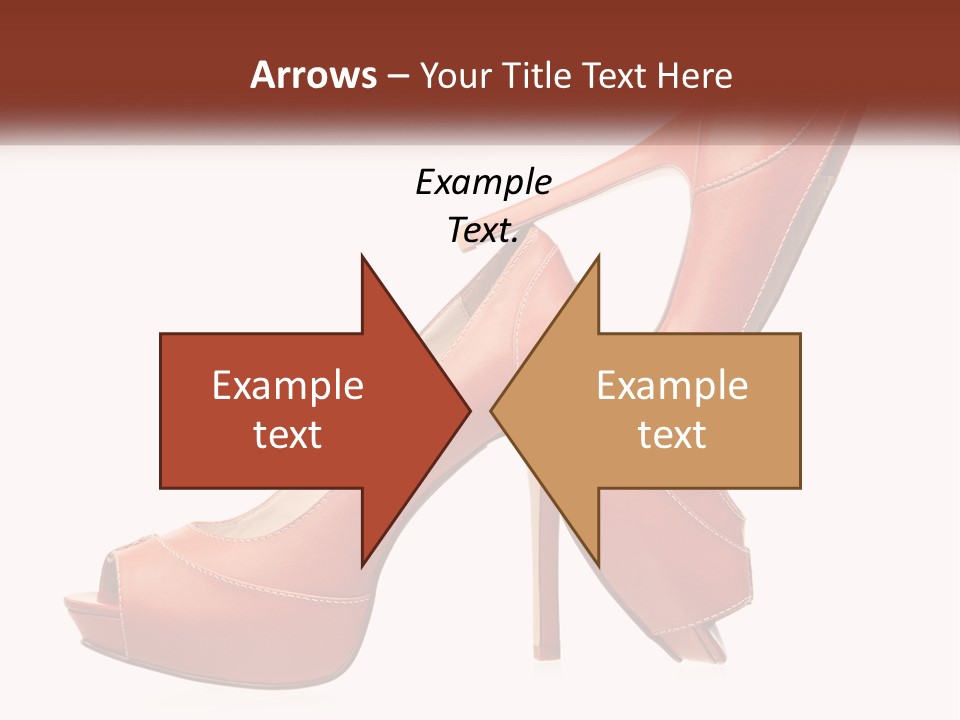 A Pair Of High Heeled Shoes With A High Heel PowerPoint Template