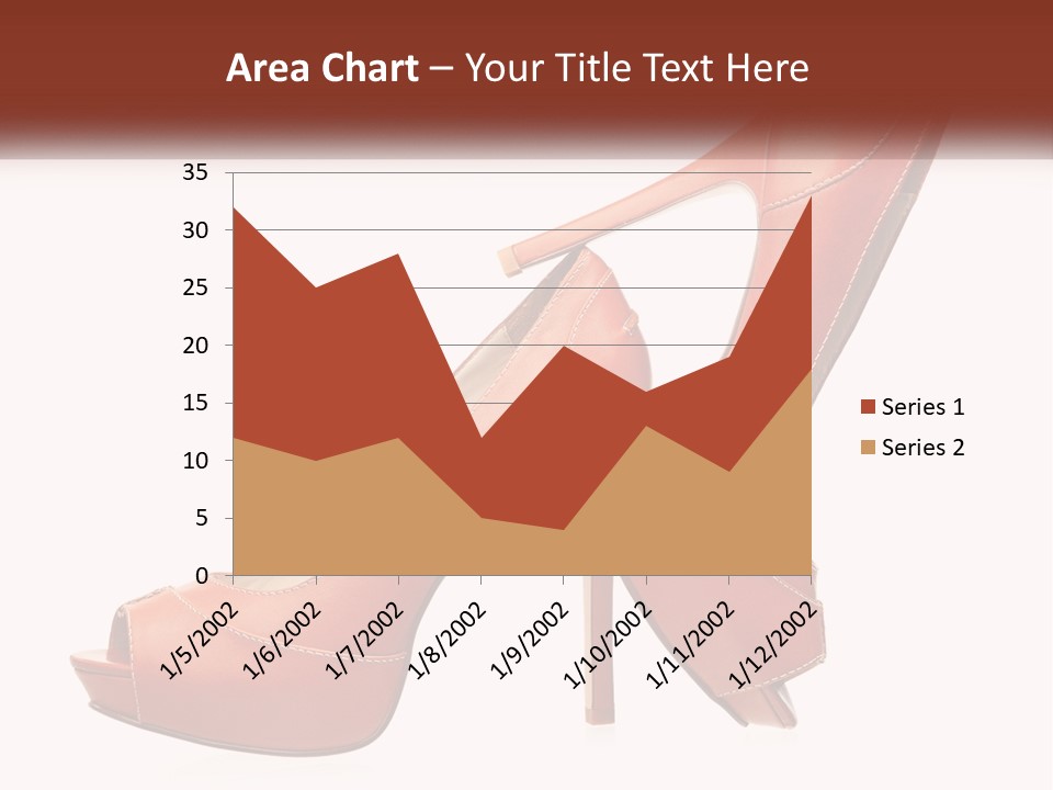 A Pair Of High Heeled Shoes With A High Heel PowerPoint Template