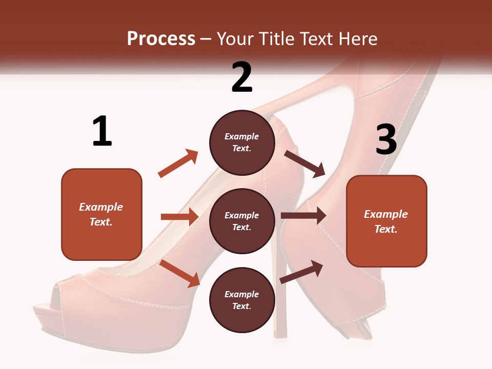 A Pair Of High Heeled Shoes With A High Heel PowerPoint Template