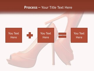 A Pair Of High Heeled Shoes With A High Heel PowerPoint Template