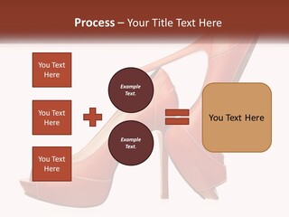 A Pair Of High Heeled Shoes With A High Heel PowerPoint Template
