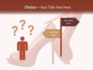 A Pair Of High Heeled Shoes With A High Heel PowerPoint Template