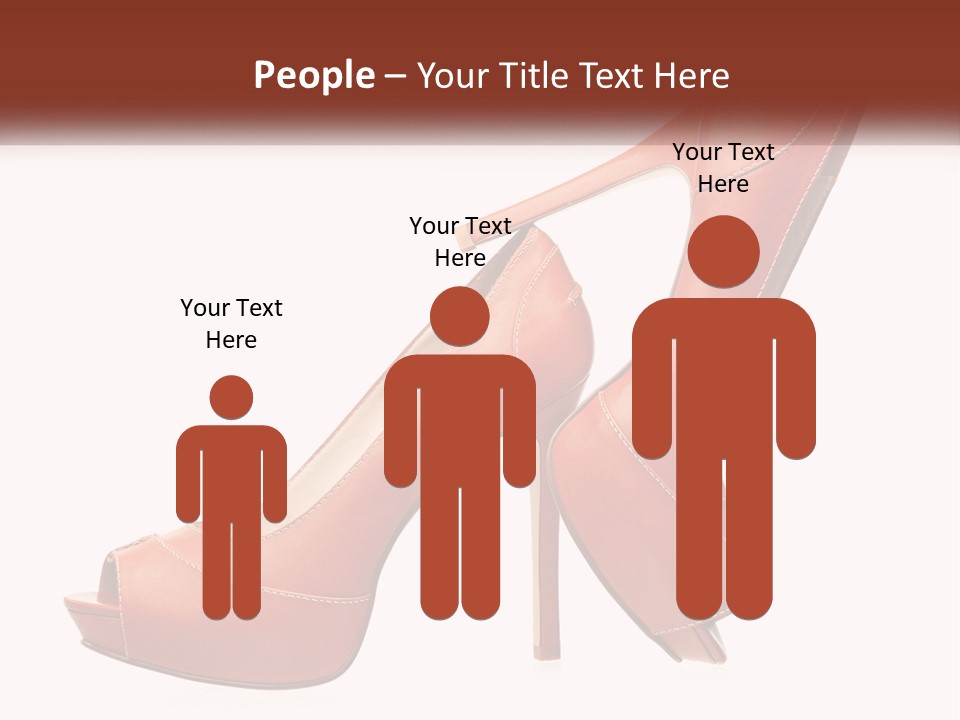 A Pair Of High Heeled Shoes With A High Heel PowerPoint Template