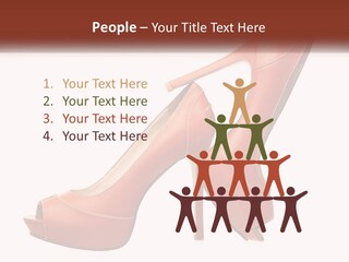 A Pair Of High Heeled Shoes With A High Heel PowerPoint Template