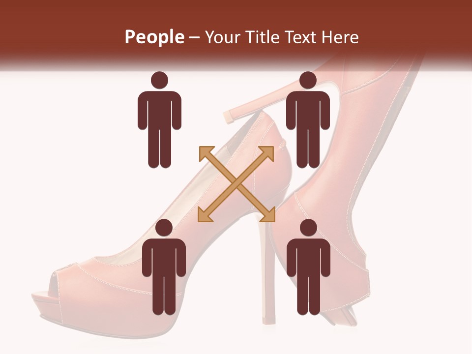 A Pair Of High Heeled Shoes With A High Heel PowerPoint Template