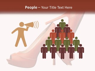 A Pair Of High Heeled Shoes With A High Heel PowerPoint Template