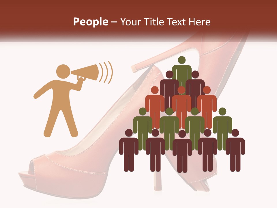 A Pair Of High Heeled Shoes With A High Heel PowerPoint Template