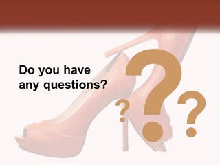 A Pair Of High Heeled Shoes With A High Heel PowerPoint Template