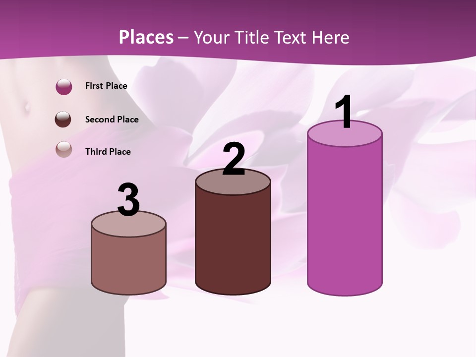 A Woman In A Pink Dress Holding A Flower Powerpoint Presentation PowerPoint Template