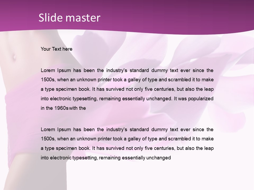 A Woman In A Pink Dress Holding A Flower Powerpoint Presentation PowerPoint Template