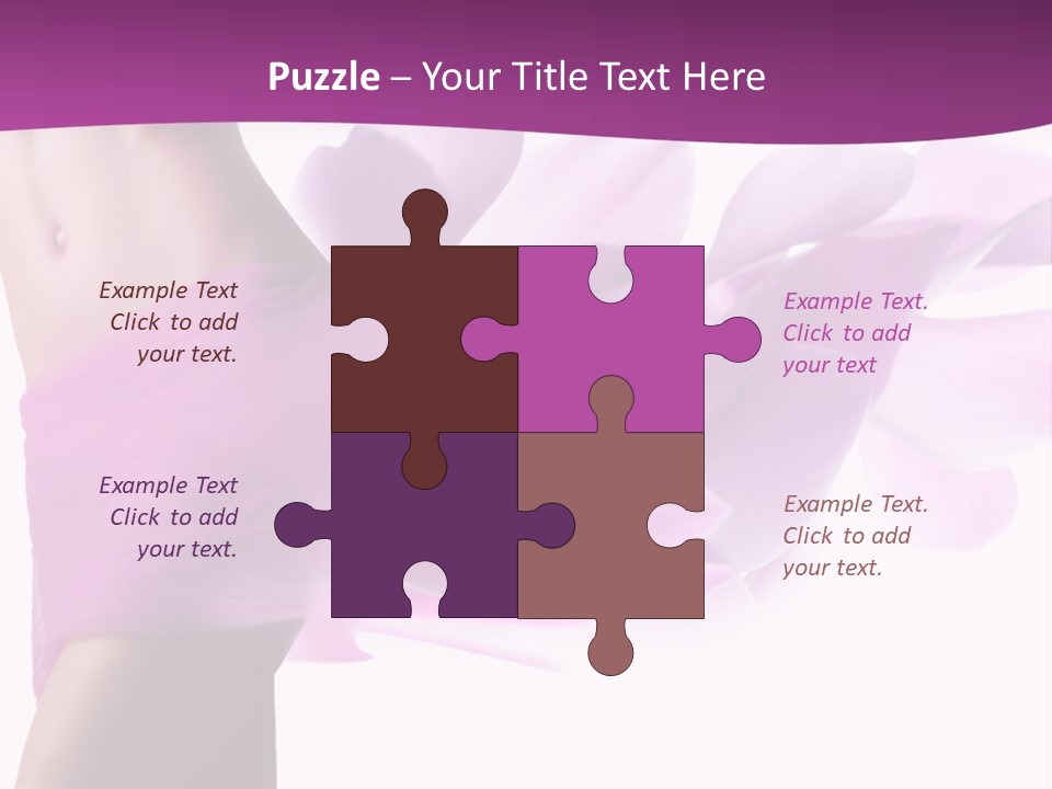 A Woman In A Pink Dress Holding A Flower Powerpoint Presentation PowerPoint Template