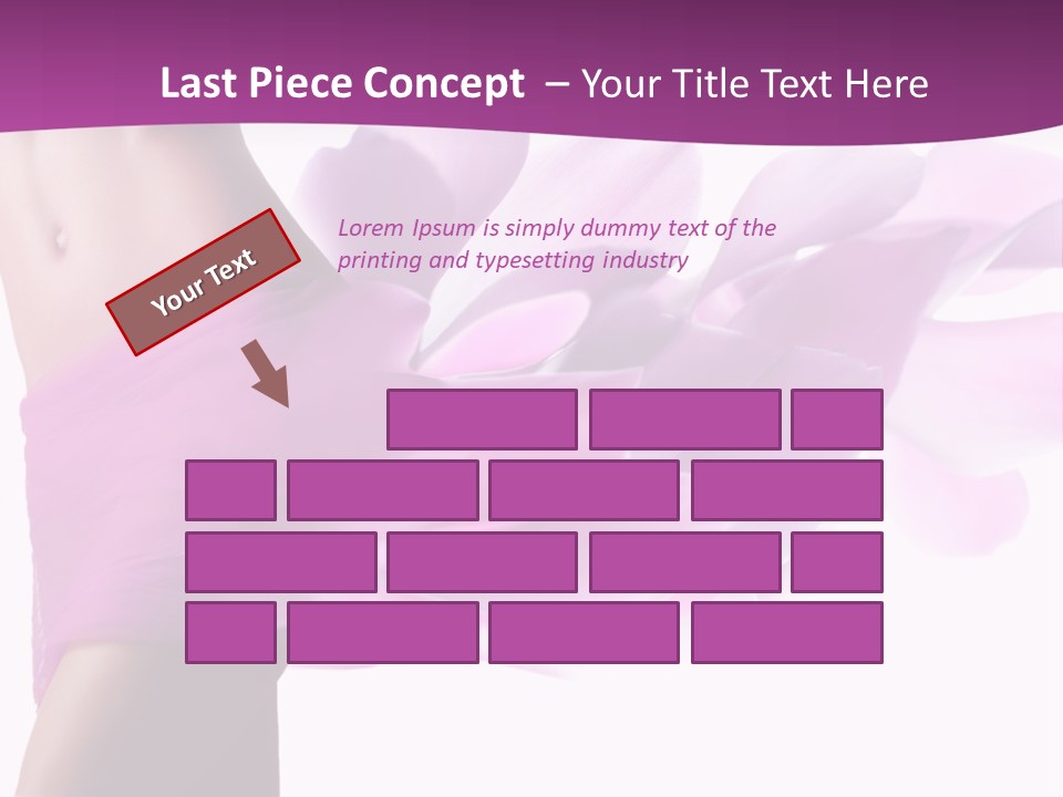 A Woman In A Pink Dress Holding A Flower Powerpoint Presentation PowerPoint Template