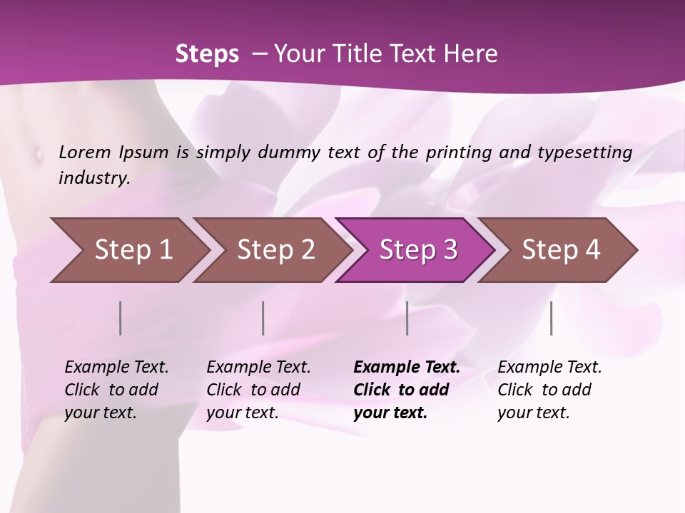 A Woman In A Pink Dress Holding A Flower Powerpoint Presentation PowerPoint Template