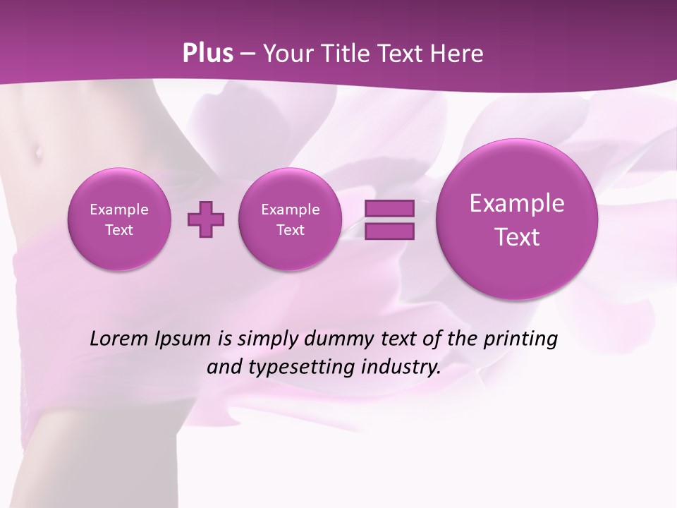 A Woman In A Pink Dress Holding A Flower Powerpoint Presentation PowerPoint Template