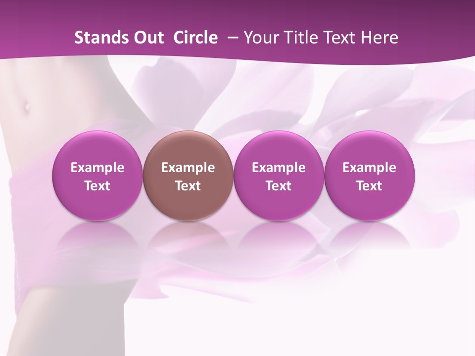 A Woman In A Pink Dress Holding A Flower Powerpoint Presentation PowerPoint Template