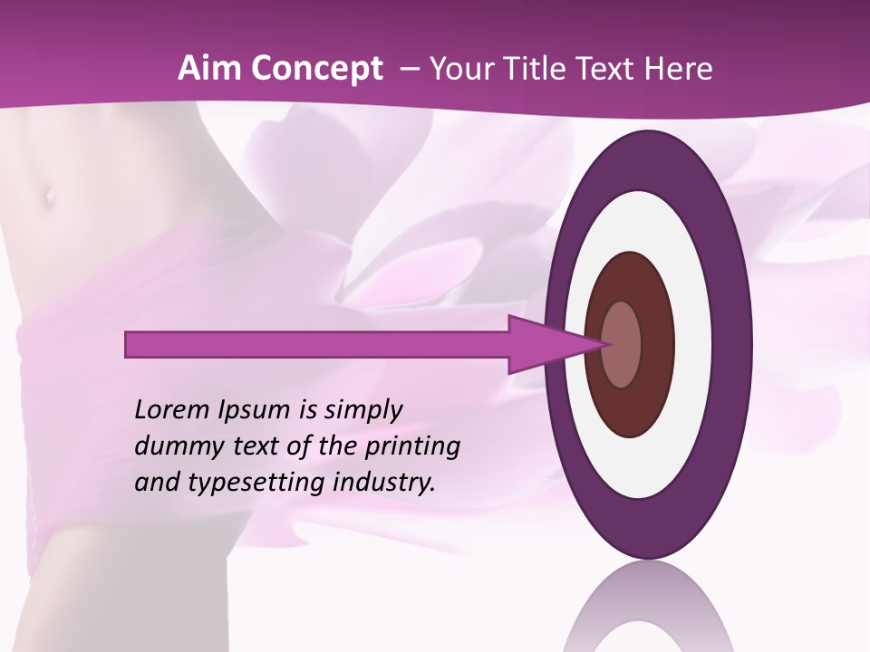 A Woman In A Pink Dress Holding A Flower Powerpoint Presentation PowerPoint Template