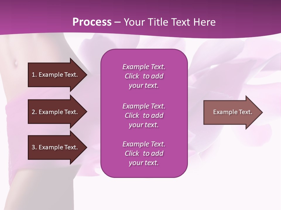 A Woman In A Pink Dress Holding A Flower Powerpoint Presentation PowerPoint Template