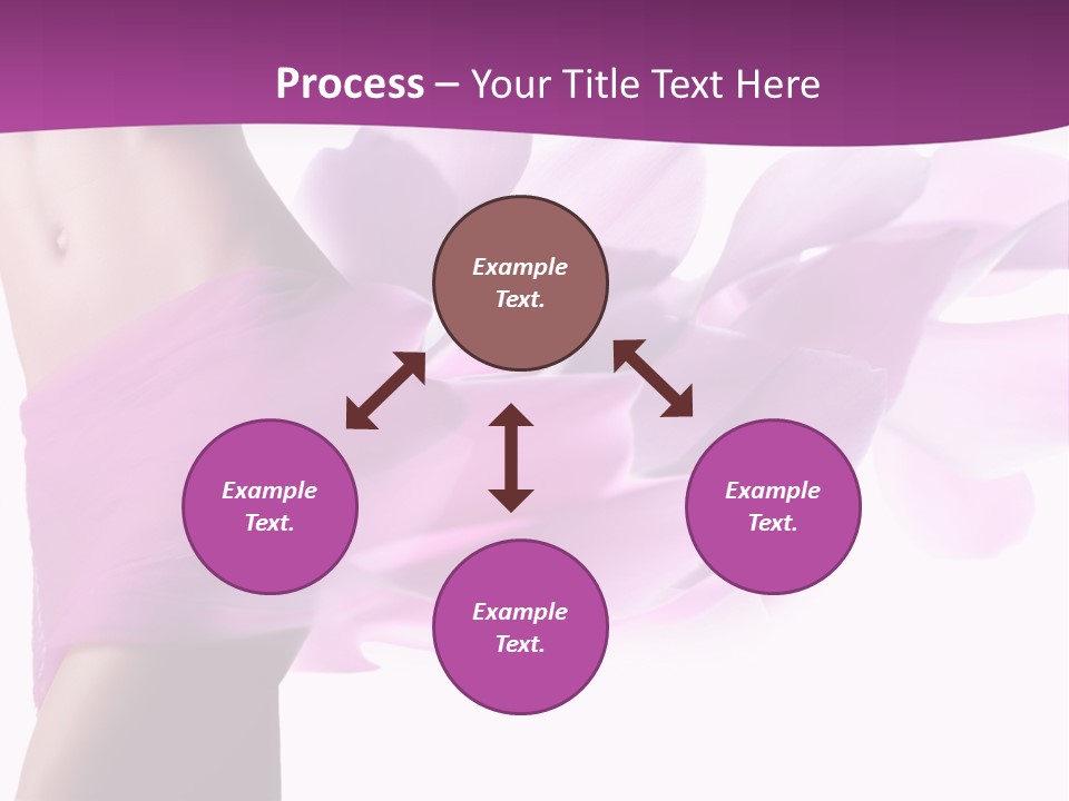 A Woman In A Pink Dress Holding A Flower Powerpoint Presentation PowerPoint Template