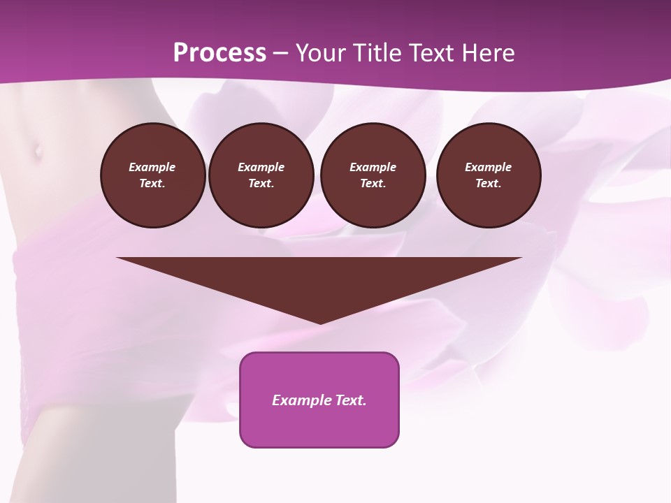 A Woman In A Pink Dress Holding A Flower Powerpoint Presentation PowerPoint Template