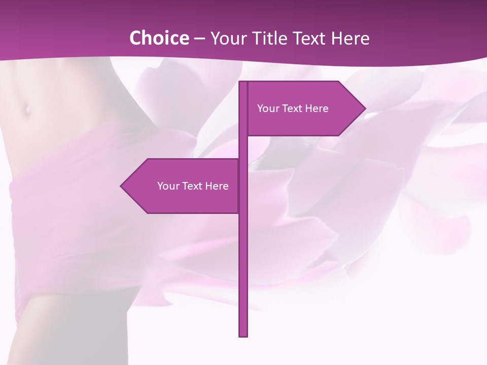 A Woman In A Pink Dress Holding A Flower Powerpoint Presentation PowerPoint Template