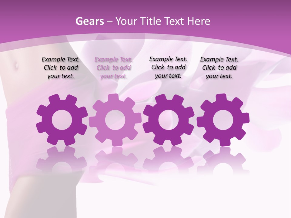 A Woman In A Pink Dress Holding A Flower Powerpoint Presentation PowerPoint Template