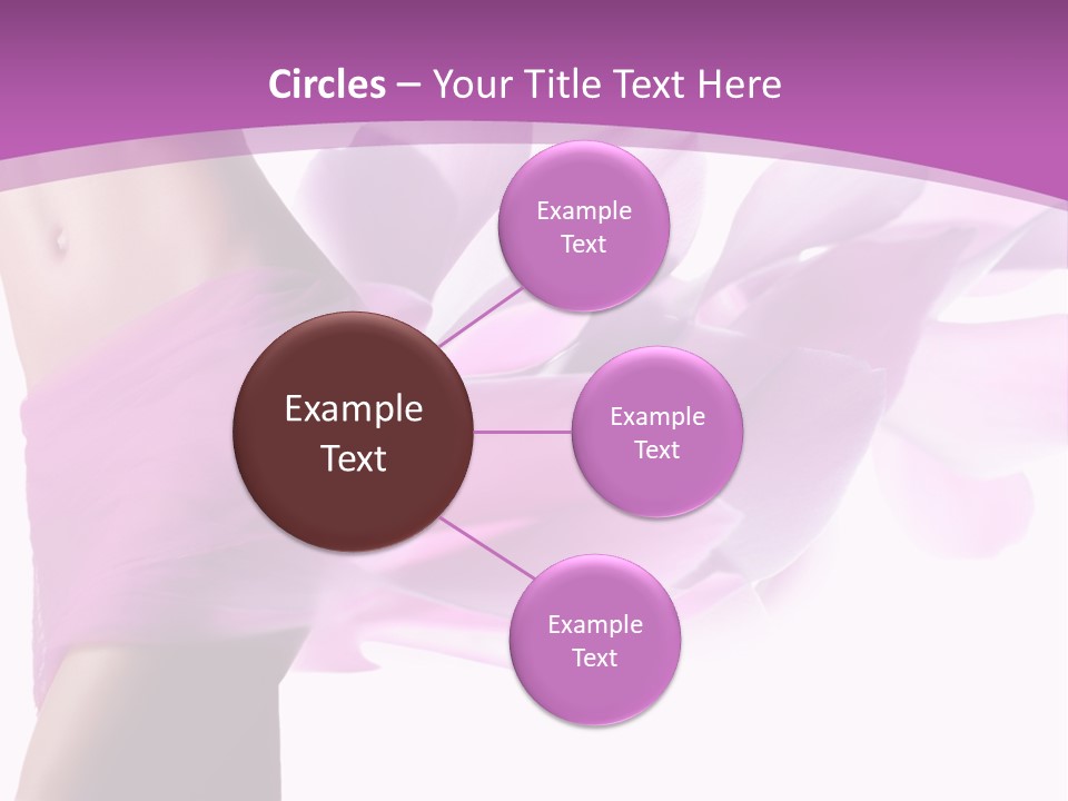 A Woman In A Pink Dress Holding A Flower Powerpoint Presentation PowerPoint Template