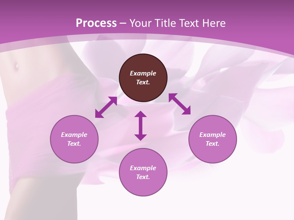 A Woman In A Pink Dress Holding A Flower Powerpoint Presentation PowerPoint Template