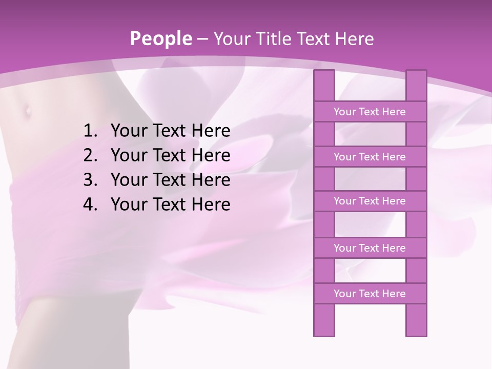 A Woman In A Pink Dress Holding A Flower Powerpoint Presentation PowerPoint Template