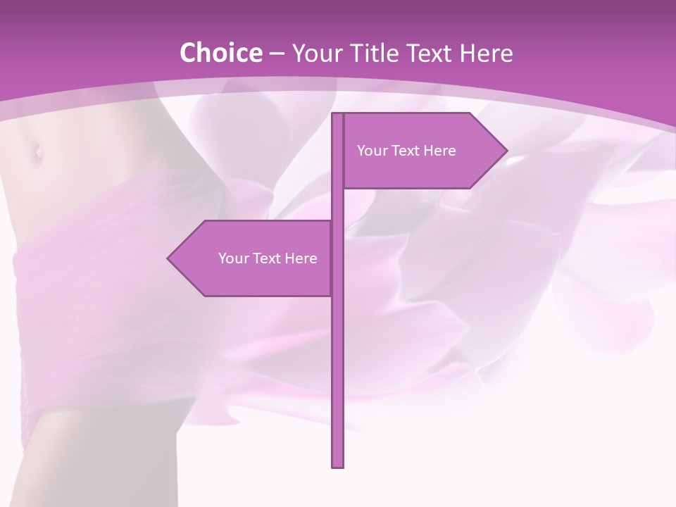 A Woman In A Pink Dress Holding A Flower Powerpoint Presentation PowerPoint Template