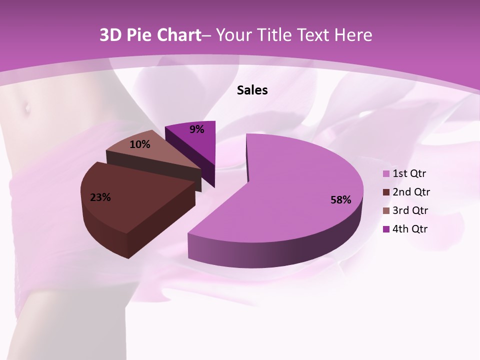 A Woman In A Pink Dress Holding A Flower Powerpoint Presentation PowerPoint Template