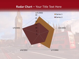 A Red Double Decker Bus Driving Past Big Ben PowerPoint Template