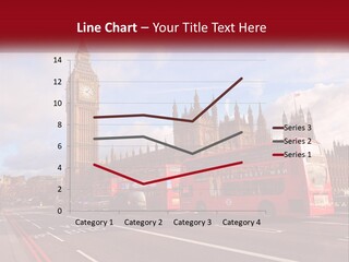 A Red Double Decker Bus Driving Past Big Ben PowerPoint Template