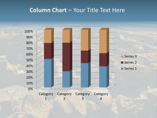 An Aerial View Of A Stone Building In The Desert PowerPoint Template