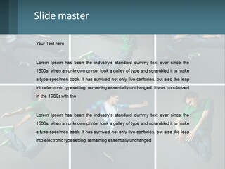 A Collage Of Photos Of A Young Man Jumping In The Air PowerPoint Template