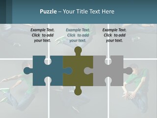 A Collage Of Photos Of A Young Man Jumping In The Air PowerPoint Template