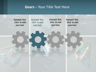 A Collage Of Photos Of A Young Man Jumping In The Air PowerPoint Template