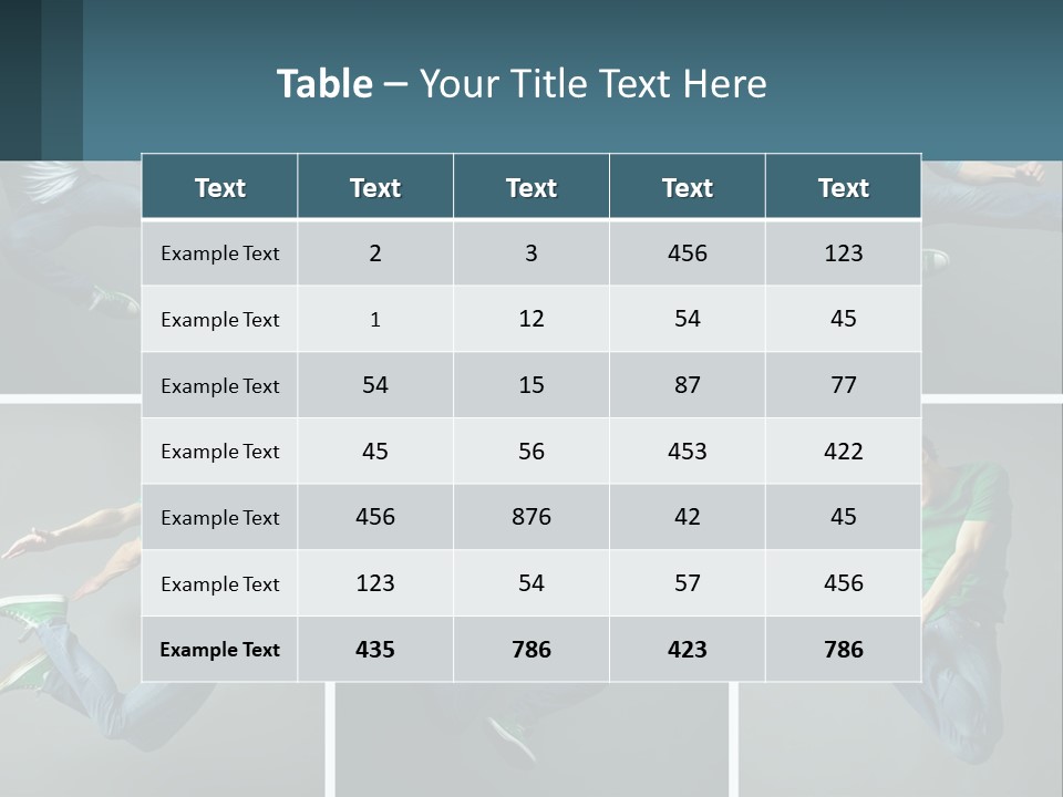 A Collage Of Photos Of A Young Man Jumping In The Air PowerPoint Template