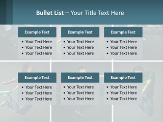 A Collage Of Photos Of A Young Man Jumping In The Air PowerPoint Template