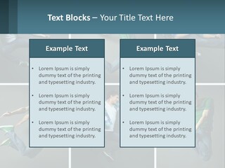 A Collage Of Photos Of A Young Man Jumping In The Air PowerPoint Template