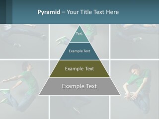 A Collage Of Photos Of A Young Man Jumping In The Air PowerPoint Template