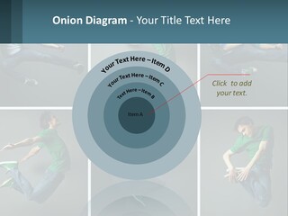 A Collage Of Photos Of A Young Man Jumping In The Air PowerPoint Template