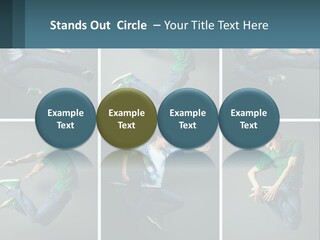 A Collage Of Photos Of A Young Man Jumping In The Air PowerPoint Template