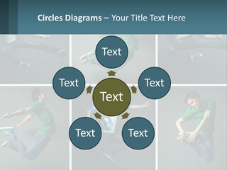 A Collage Of Photos Of A Young Man Jumping In The Air PowerPoint Template