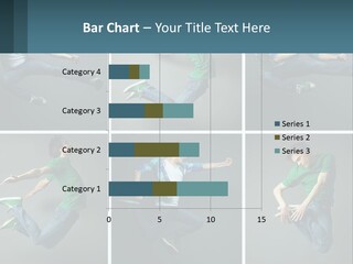 A Collage Of Photos Of A Young Man Jumping In The Air PowerPoint Template