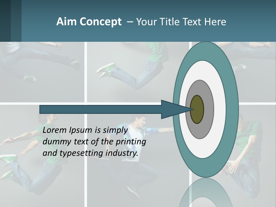 A Collage Of Photos Of A Young Man Jumping In The Air PowerPoint Template