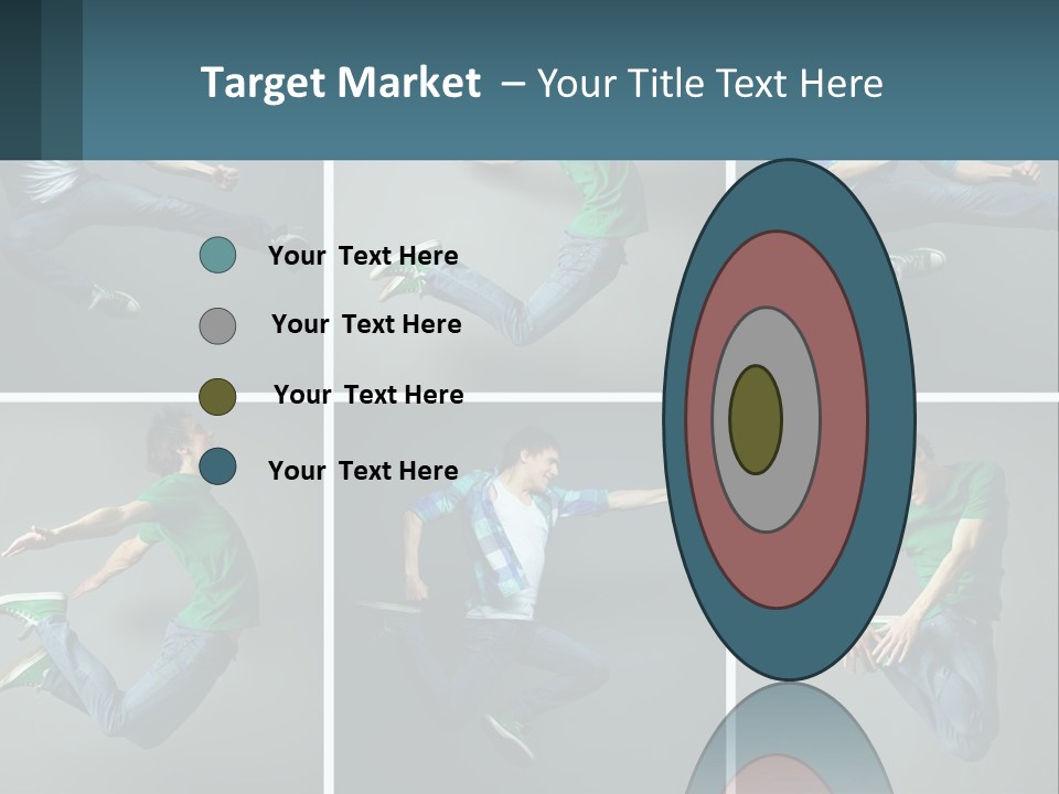 A Collage Of Photos Of A Young Man Jumping In The Air PowerPoint Template