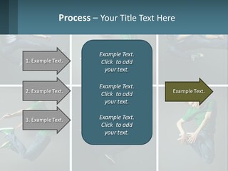 A Collage Of Photos Of A Young Man Jumping In The Air PowerPoint Template
