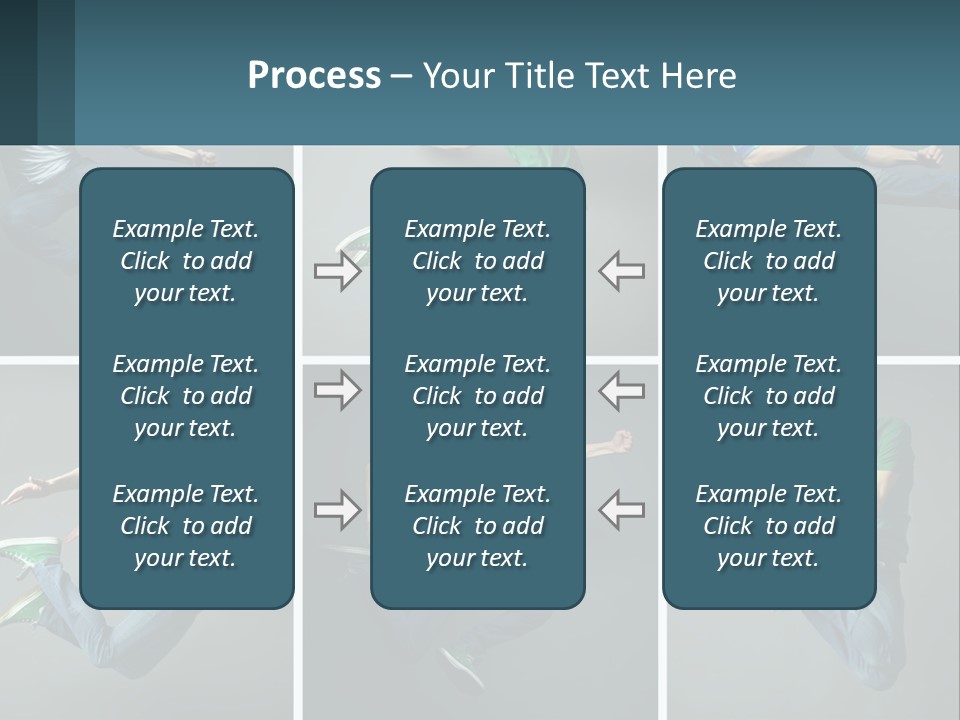 A Collage Of Photos Of A Young Man Jumping In The Air PowerPoint Template